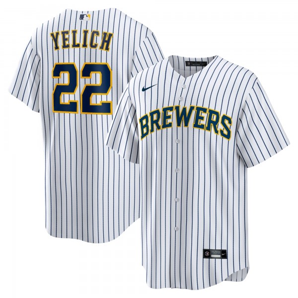 Christian Yelich Milwaukee Brewers Nike Alternate Replica Player Jersey - White