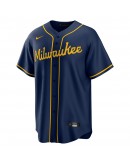 Christian Yelich Milwaukee Brewers Nike Alternate Replica Player Jersey - Navy