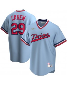 Rod Carew Minnesota Twins Nike Road Cooperstown Collection Player Jersey - Light Blue