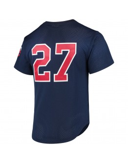 David Ortiz Minnesota Twins Mitchell & Ness 2002 Cooperstown Collection Mesh Batting Practice Jersey - Navy