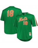 Darryl Strawberry New York Mets Mitchell & Ness 1988 Cooperstown Collection Mesh Pullover Jersey - Green