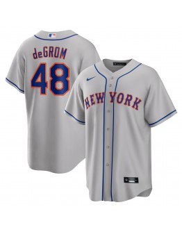 Jacob deGrom New York Mets Nike Road Replica Player Name Jersey - Gray