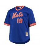 Darryl Strawberry New York Mets Mitchell & Ness Big & Tall Cooperstown Collection Mesh Batting Practice Jersey - Royal