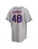 Jacob deGrom New York Mets Nike Road Replica Player Name Jersey - Gray