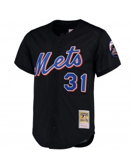 Mike Piazza New York Mets Mitchell & Ness Cooperstown Collection Mesh Batting Practice Jersey - Black