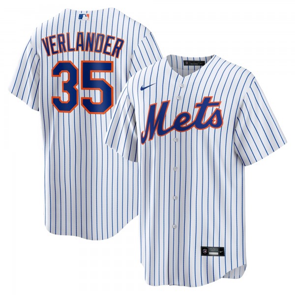 Justin Verlander New York Mets Nike Home Replica Player Jersey - White/Royal