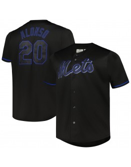 Pete Alonso New York Mets Big & Tall Pop Fashion Jersey - Black