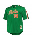 Darryl Strawberry New York Mets Mitchell & Ness 1988 Cooperstown Collection Mesh Pullover Jersey - Green