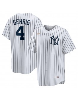 Lou Gehrig New York Yankees Nike Home Cooperstown Collection Player Jersey - White