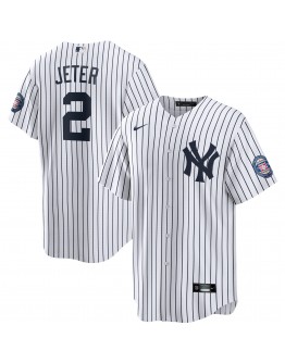 Derek Jeter New York Yankees Nike 2020 Hall of Fame Induction Home Replica Player Name Jersey - White/Navy