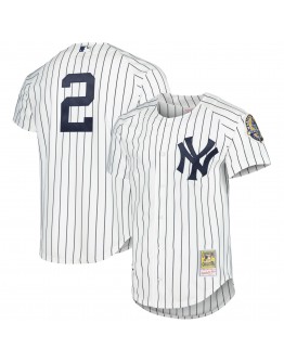 Derek Jeter New York Yankees Mitchell & Ness Cooperstown Collection Authentic Jersey - White