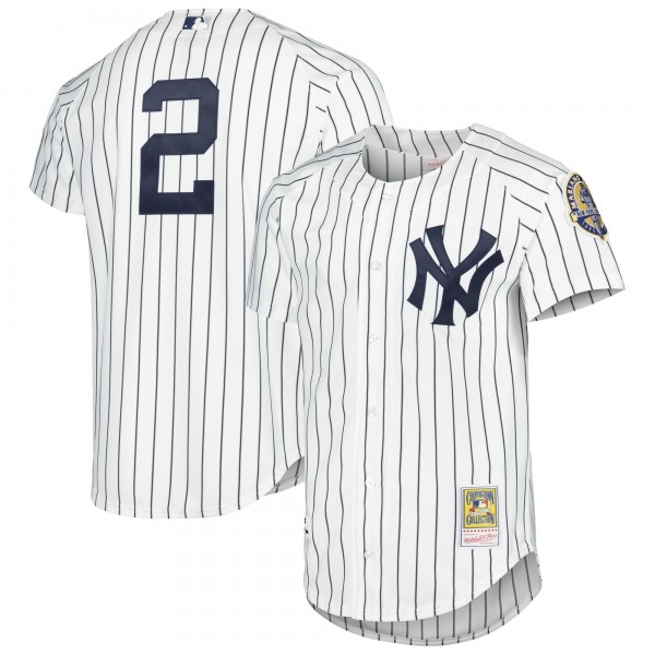 Derek Jeter New York Yankees Mitchell & Ness Cooperstown Collection Authentic Jersey - White