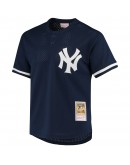 Derek Jeter New York Yankees Mitchell & Ness Cooperstown Collection 1995 Batting Practice Jersey - Navy