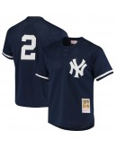 Derek Jeter New York Yankees Mitchell & Ness Cooperstown Collection 1995 Batting Practice Jersey - Navy