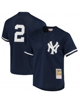 Derek Jeter New York Yankees Mitchell & Ness Cooperstown Collection 1995 Batting Practice Jersey - Navy