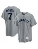 Mickey Mantle New York Yankees Nike Road Cooperstown Collection Player Jersey - Gray