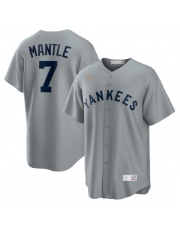 Mickey Mantle New York Yankees Nike Road Cooperstown Collection Player Jersey - Gray