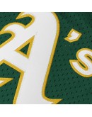 Rickey Henderson Oakland Athletics Mitchell & Ness 1991 Cooperstown Mesh Batting Practice Jersey - Green