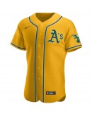 Oakland Athletics Nike Authentic Official Team Jersey - Gold