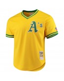 Jose Canseco Oakland Athletics Mitchell & Ness Cooperstown Collection Mesh Batting Practice Jersey - Gold