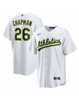 Matt Chapman Oakland Athletics Nike Home Replica Player Name Jersey - White