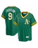 Reggie Jackson Oakland Athletics Nike Road Cooperstown Collection Player Jersey - Kelly Green