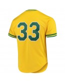 Jose Canseco Oakland Athletics Mitchell & Ness Cooperstown Collection Mesh Batting Practice Jersey - Gold