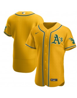 Oakland Athletics Nike Authentic Official Team Jersey - Gold