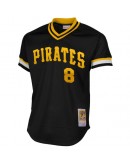 Willie Stargell Pittsburgh Pirates Mitchell & Ness 1982 Authentic Cooperstown Collection Mesh Batting Practice Jersey - Black