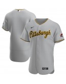 Pittsburgh Pirates Nike Road Authentic Team Jersey - Gray