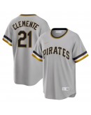 Roberto Clemente Pittsburgh Pirates Nike Road Cooperstown Collection Player Jersey - Gray