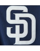 San Diego Padres Majestic Authentic Collection On-Field 3/4-Sleeve Batting Practice Jersey - Navy/White