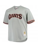 Will Clark San Francisco Giants Mitchell & Ness Big & Tall Cooperstown Collection Mesh Batting Practice Jersey - Gray