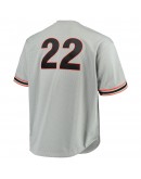 Will Clark San Francisco Giants Mitchell & Ness Big & Tall Cooperstown Collection Mesh Batting Practice Jersey - Gray