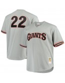 Will Clark San Francisco Giants Mitchell & Ness Big & Tall Cooperstown Collection Mesh Batting Practice Jersey - Gray