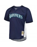 Ken Griffey Jr. Seattle Mariners Mitchell & Ness Cooperstown Collection Mesh Batting Practice Jersey - Navy