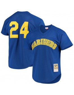 Ken Griffey Jr. Seattle Mariners Mitchell & Ness Cooperstown Mesh Batting Practice Jersey - Royal