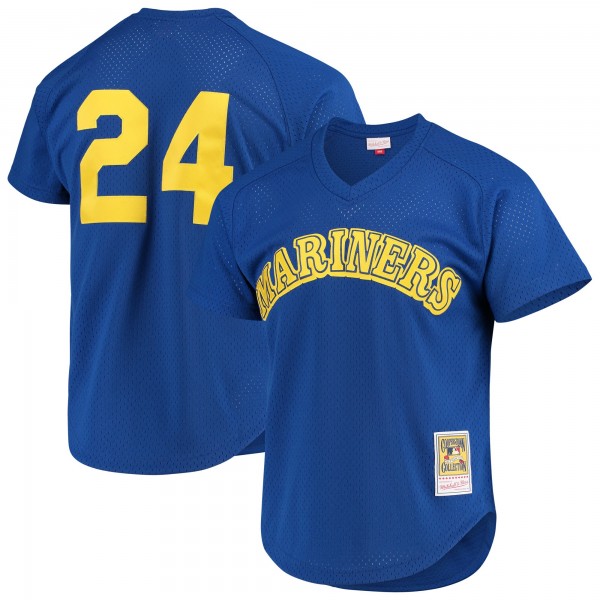 Ken Griffey Jr. Seattle Mariners Mitchell & Ness Cooperstown Mesh Batting Practice Jersey - Royal