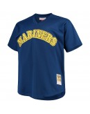 Ken Griffey Jr. Seattle Mariners Mitchell & Ness Big & Tall Cooperstown Collection Mesh Batting Practice Jersey - Royal