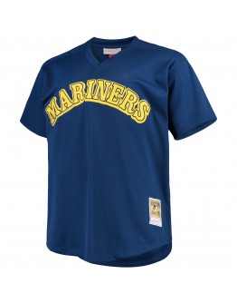 Ken Griffey Jr. Seattle Mariners Mitchell & Ness Big & Tall Cooperstown Collection Mesh Batting Practice Jersey - Royal