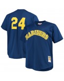 Ken Griffey Jr. Seattle Mariners Mitchell & Ness Big & Tall Cooperstown Collection Mesh Batting Practice Jersey - Royal