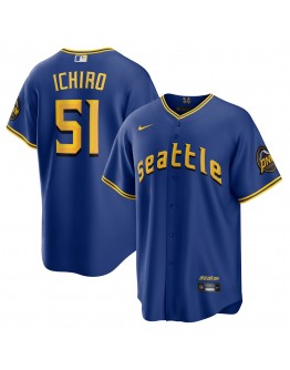 Ichiro Suzuki Seattle Mariners Nike 2023 City Connect Replica Player Jersey - Royal