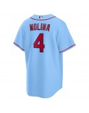 Yadier Molina St. Louis Cardinals Nike Alternate Replica Player Name Jersey - Light Blue