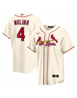 Yadier Molina St. Louis Cardinals Nike Alternate Replica Player Name Jersey - Cream