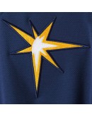 Tampa Bay Rays Majestic Authentic Collection On-Field 3/4-Sleeve Batting Practice Jersey - Navy/Light Blue