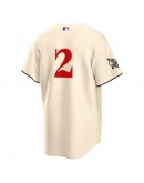 Marcus Semien Texas Rangers Nike 2023 City Connect Replica Player Jersey - Cream