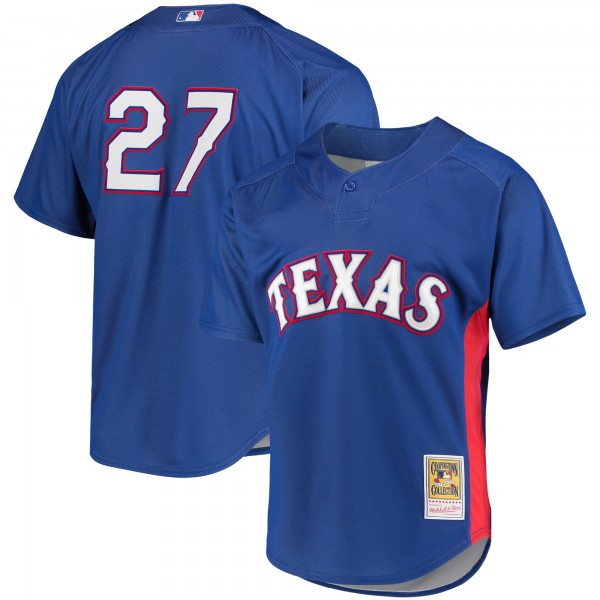 Vladimir Guerrero Texas Rangers Mitchell & Ness Cooperstown Collection Mesh Batting Practice Jersey - Royal