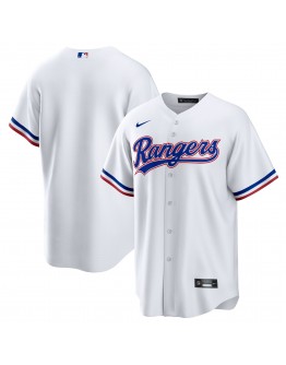 Texas Rangers Nike Home Blank Replica Jersey - White