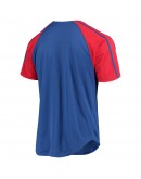 Texas Rangers Stitches Button-Down Raglan Replica Jersey - Royal