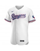 Texas Rangers Nike Home Authentic Team Logo Jersey - White